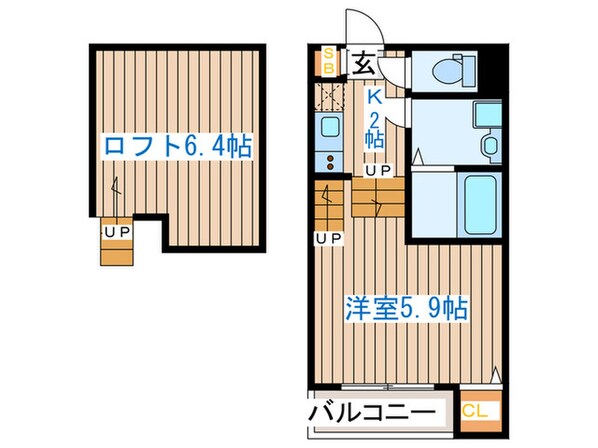 RETINA太子堂Ⅱの物件間取画像